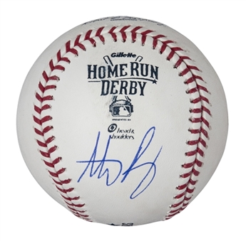 2015 Anthony Rizzo Game Used and Signed All-Star Home Run Derby OML Manfred Baseball (MLB Authenticated & Fanatics)